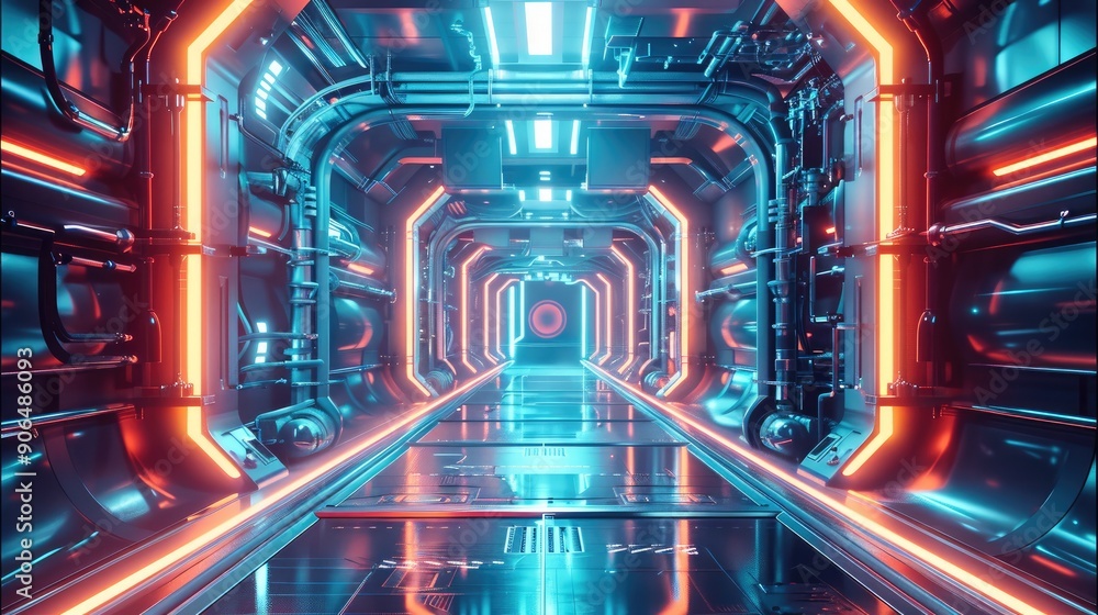 Aufkleber a gateway to the cyber world. generative ai.