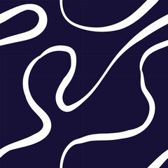 Obraz premium Seamless abstract pattern with squiggles and scribbles. Weaved curved lines. Chaotic ink scribbles decorative texture. Messy doodles, wavy and curly lines.