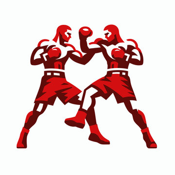 recommend clip art: Muscular bodybuilder red vector silhouette illustration isolated on white background.	
                    