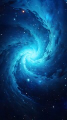 Digital nebula starry sky swirl abstract graphic poster background