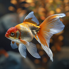 Goldfish fish. Made with generative ai
