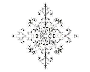 Set of Fancy Decorative Ornamental Lines vector. ai generated