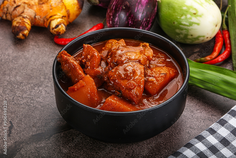 Canvas Prints Indian cuisine - spicy chicken vindaloo