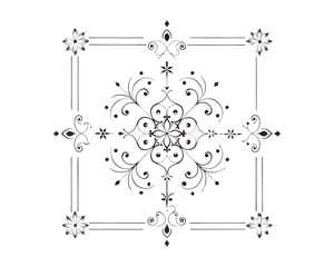 Set of Fancy Decorative Ornamental Lines vector. ai generated