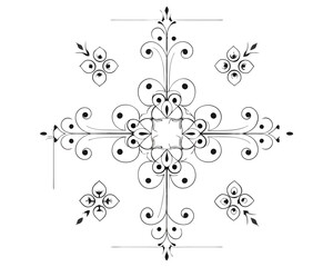 Set of Fancy Decorative Ornamental Lines vector. ai generated