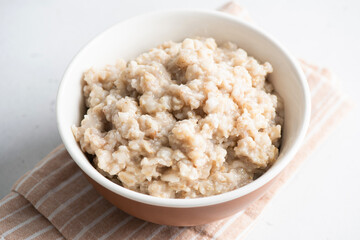 Steel cut oatmeal bowl