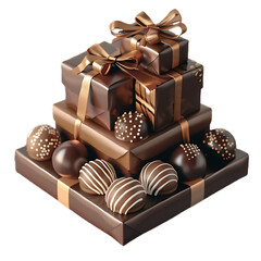 chocolate and gift boxes AI generated