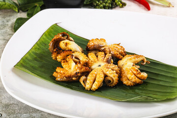 Delicous Grilled octopus with sauce