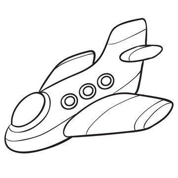 recommend clip art: An airplane with two engines.