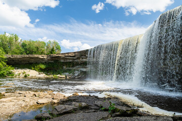 Jagala Waterfall or Jagala juga, the widest and most powerful natural waterfall in Estonia, located on the Jagala River near the Gulf of Finland. Koogi, Harju County.