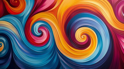 Dynamic Color Swirl