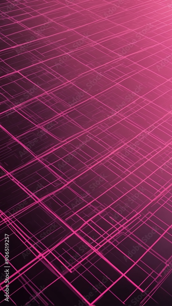 Poster pink futuristic grid lines pattern technology abstract background with copy space