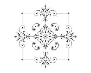Set of Fancy Decorative Ornamental Lines vector. ai generated