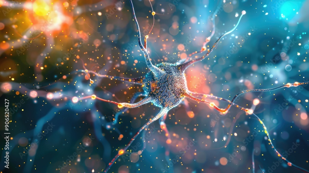 Poster abstract neural network visualization