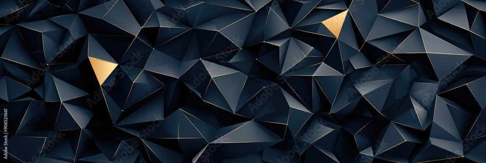Poster opulent elegance - dark and gold vector background with simple geometric shapes in high resolution, 