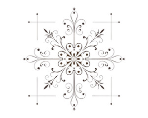 Set of Fancy Decorative Ornamental Lines vector. ai generated