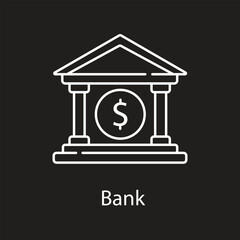 Bank Icon. Vector Icon Design