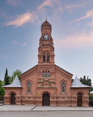 A view of the former Russian Orthodox Church in Ganja, Azerbaijan, converted into the Ganja State...