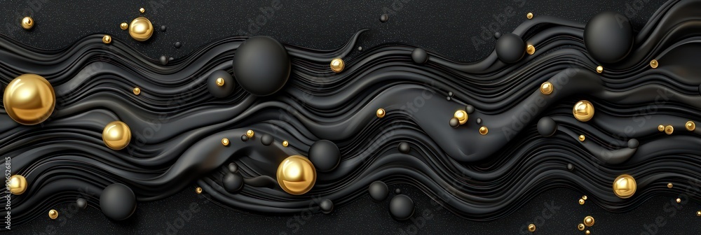 Poster gilded elegance in the darkness - stunning vector art with sharp details and high-resolution quality