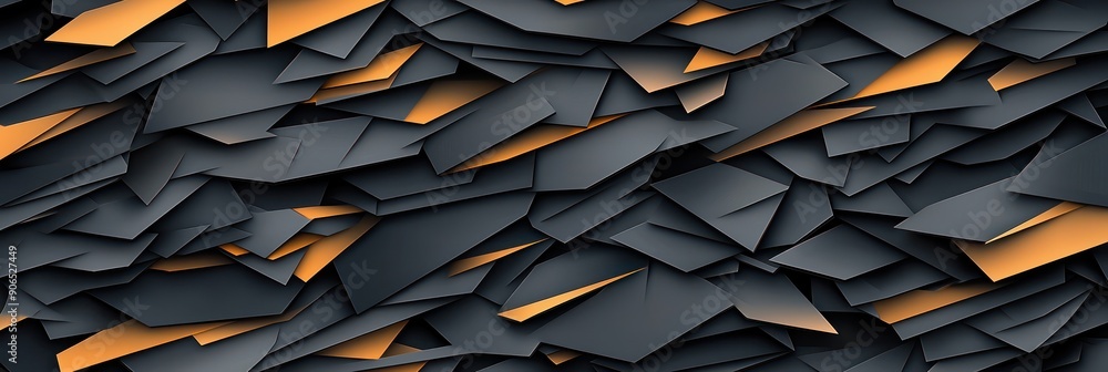 Aufkleber elegant dark and gold vector art with sharp geometric shapes in high resolution, generative ai