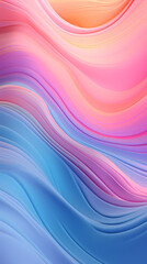 Digital rainbow color mountain wavy curve abstract graphic poster background