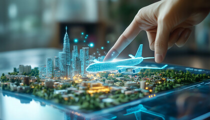 Travel agent concept. work with hotels, airlines, and other vendors to create travel packages and experiences that their clients