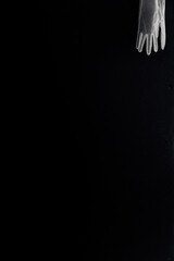 white glove on white background