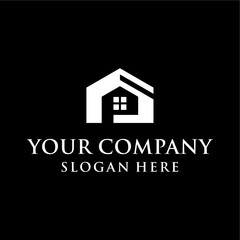 house monogram logo concept, clean, modern, strong.