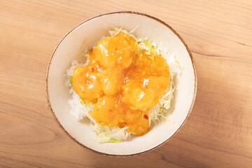 エビチリ丼
