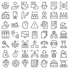 Vector of Business Risk Icon Set. Perfect for user interface, new application
