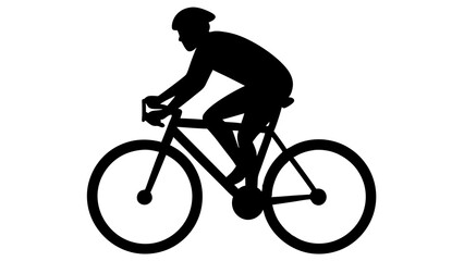 Dynamic Bicycle Rider Silhouette Designs for Active Lifestyle Projects,  Bicycle Rider Silhouette Images for Cycling Enthusiasts