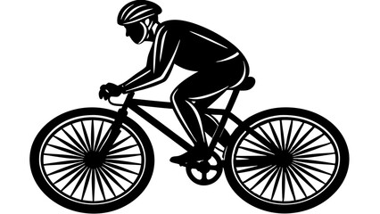 Dynamic Bicycle Rider Silhouette Designs for Active Lifestyle Projects,  Bicycle Rider Silhouette Images for Cycling Enthusiasts