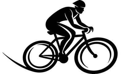 Dynamic Bicycle Rider Silhouette Designs for Active Lifestyle Projects,  Bicycle Rider Silhouette Images for Cycling Enthusiasts