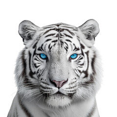 Fototapeta premium tiger looking isolated on white
