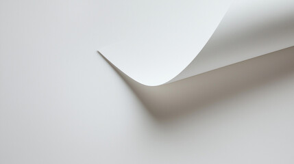 white paper with corners, white paper with shadow, blank sheet of paper, blank page curl, paper texture background