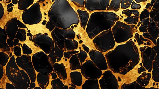 tortoiseshell pattern, gold and black colors, 16:9
