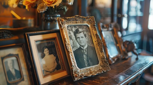  display of photographs and mementos from the guest of honors life, celebrating the journey to 30 years.