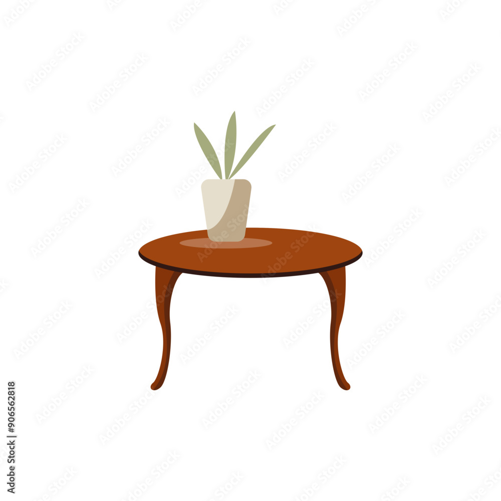 Poster table minimalist vector illustration ,simple transparent graphic element .isolated on white backgrou