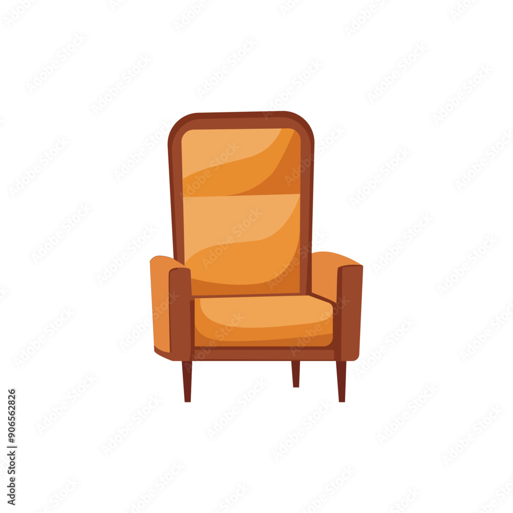 Poster sofa minimalist vector illustration ,simple transparent graphic element .isolated on white backgroun