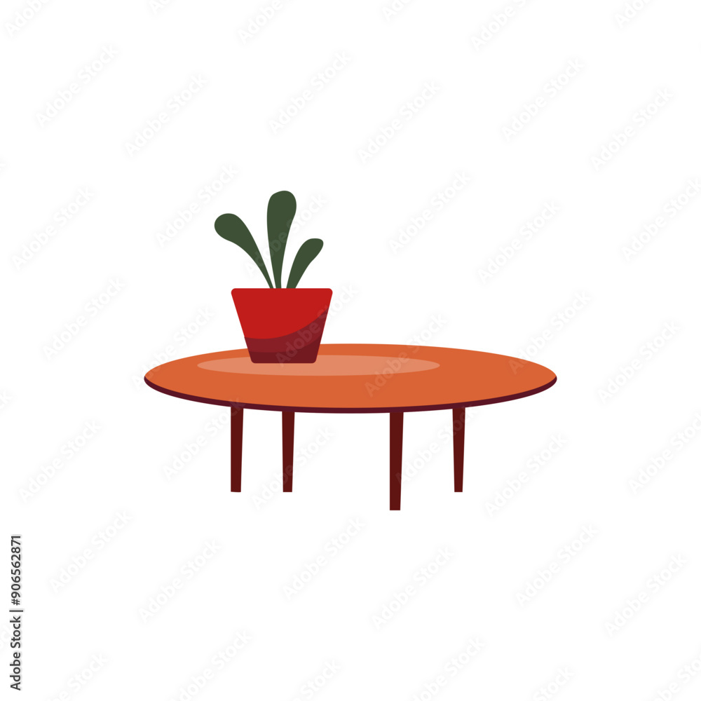 Poster table minimalist vector illustration ,simple transparent graphic element .isolated on white backgrou