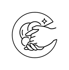 Washing hands with soap graphic design
