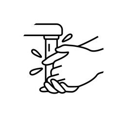 Washing hands with soap graphic design