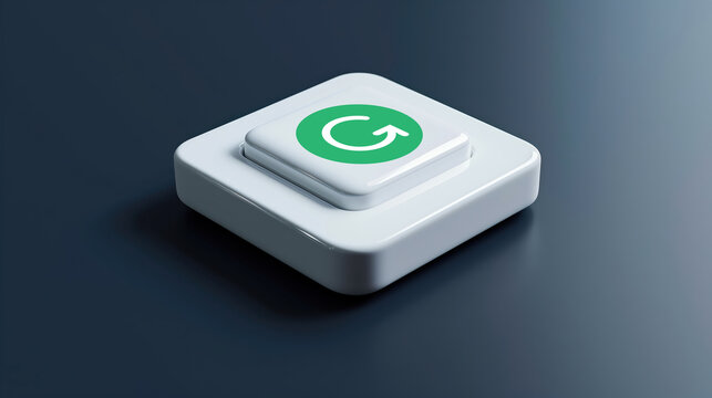 Grammarly Button 3D Render