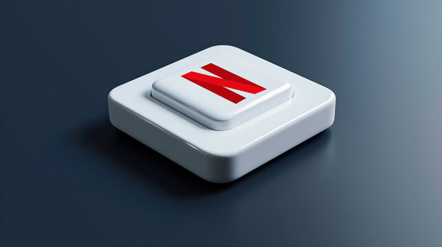 Netflix Streaming Service Button Design