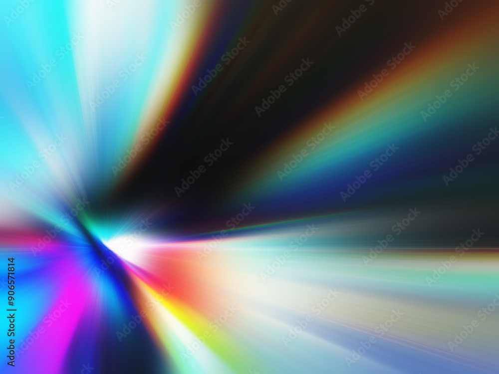Poster colorful speed light lines velocity rails, trails, acceleration background. speed light streaks back