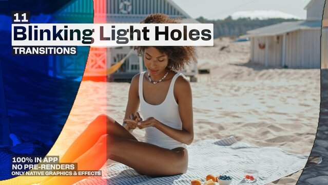 Blinking Light Holes, Seamless Dynamic Transitions
