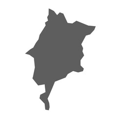 Maranhao State of Brazil vector map in gray color