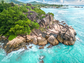 La Digue  Pointe Cap Barbi  Seychelles © ewelinaf