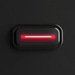 Illuminated Rectangle with Red Light on Black Background
