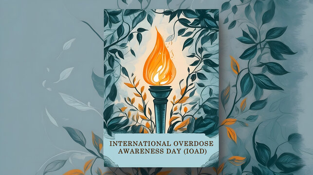 Design an impactful poster for International Day of Overdose Awareness, emphasizing prevention and support."